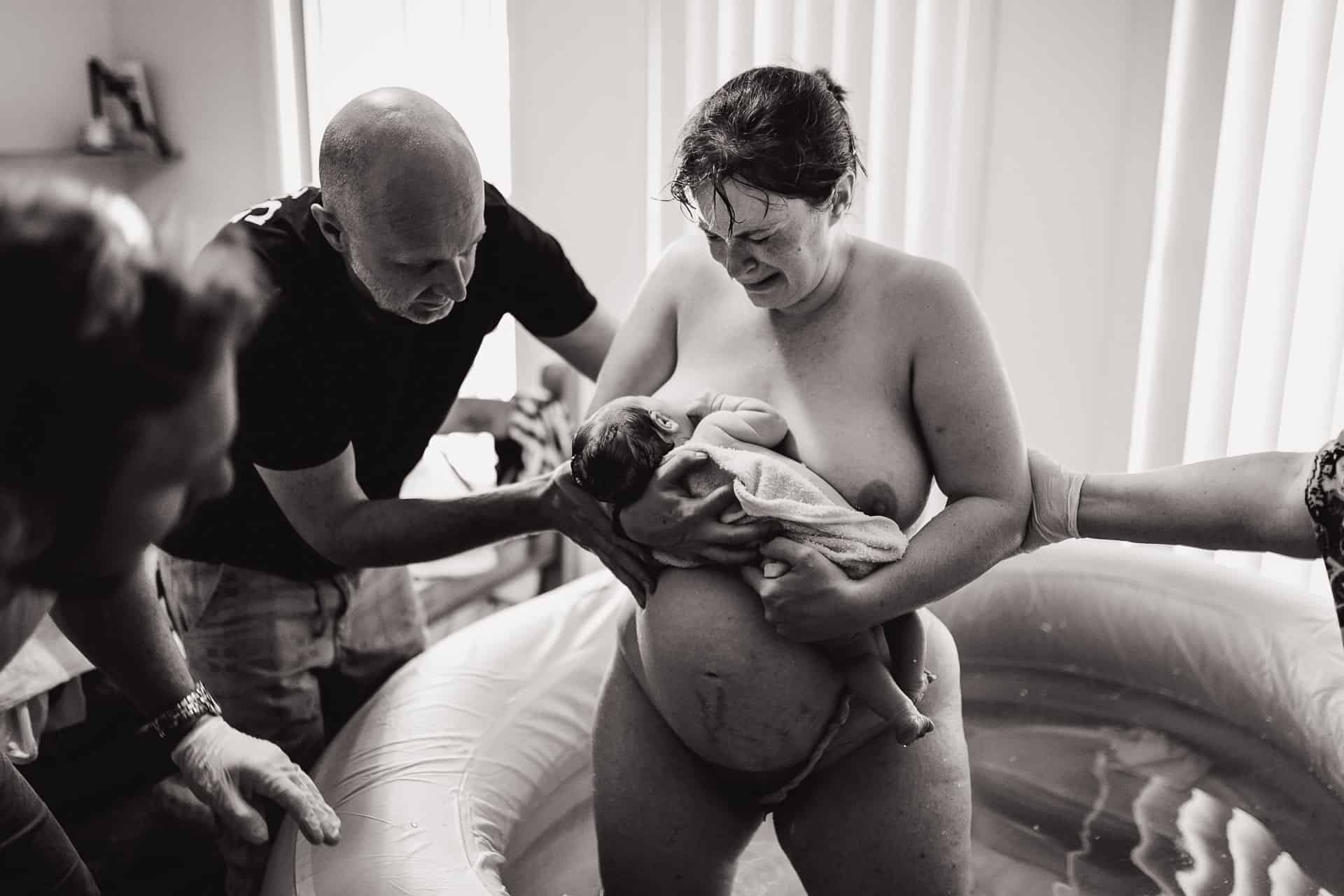 Newcastle Birth Photographer Angela Hardy captures Stevie's birt